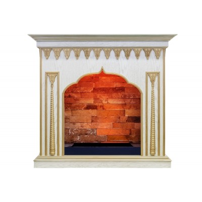 Фото Dimplex Abu-Dabi - Белый дуб, патина золото с очагом Cassette 600 LNH-INT