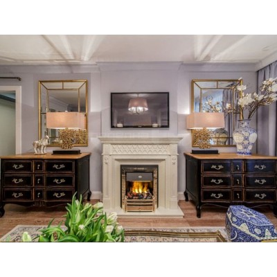 Фото Dimplex Alexandria - Махагон коричневый антик с очагом Danville Black FB2