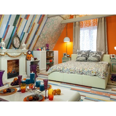 Фото Dimplex Amalfi - Махагон коричневый антик с очагом Cassette 400 LNH-INT PS