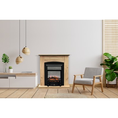 Royal Flame Barcelona (Разборный) - Дуб галифакс Фото Royal Flame Barcelona (Разборный) - Дуб галифакс