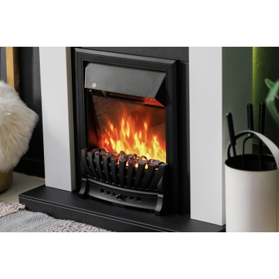 Royal Flame Bergen (Разборный) - Белый с черным Фото Royal Flame Bergen (Разборный) - Белый с черным