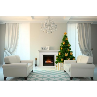 Dimplex California - Белый (Высота 1005мм) с очагом Symphony 26 DF2608-INT Фото Dimplex California - Белый (Высота 1005мм) с очагом Symphony 26 DF2608-INT