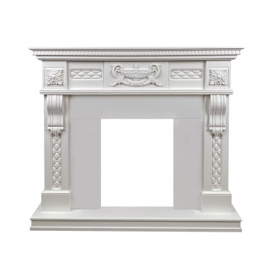 Фото Dimplex Corsica - Матовый белый (Ширина 1100) с очагом Atherton