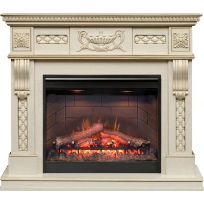 Фото Dimplex Corsica - Слоновая кость с патиной с очагом Symphony 26 DF2608-INT