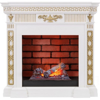 Фото Dimplex Greece - Белый с золотом с очагом Cassette 400 NH