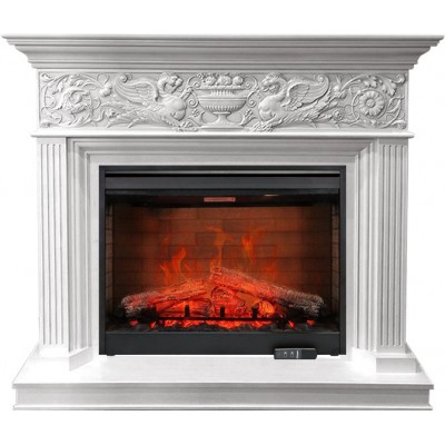 Фото Dimplex Palace - Белый с серебром с очагом Symphony 30 DF3020-EU