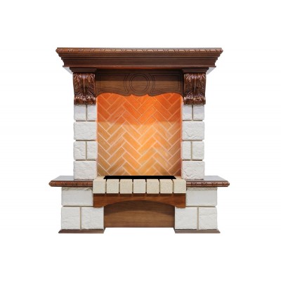 Фото Dimplex Pierre Luxe - Дуб / Шампань (Высота 975мм) с очагом Cassette 400 NH