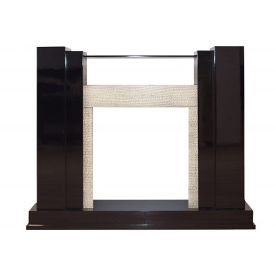 Dimplex Rockwell - Черный лак, слоновая кость с очагом Albany Фото Dimplex Rockwell - Черный лак, слоновая кость с очагом Albany