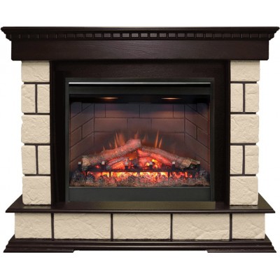 Фото Dimplex Shateau Темный дуб / Шампань с очагом Symphony 26 DF2608-INT