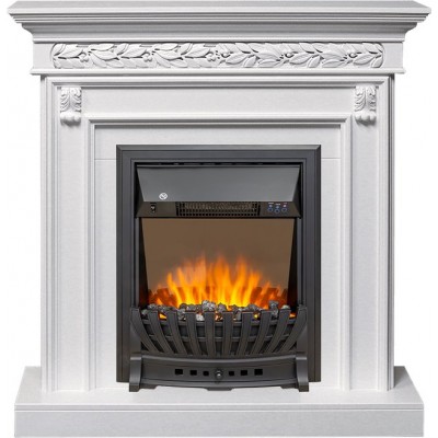 Фото Royal Flame Valletta - Белый (Ширина 1040 мм) с очагом Aspen Black